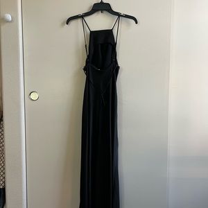 ASTR the Label halter front slit satin midi dress size 8